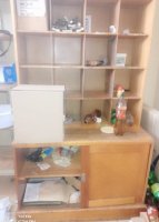 1 X ONE DRAWER WOODEN TABLE