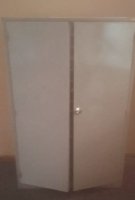 1 X TWO DOOR STEEL CABINET
