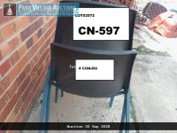 BLACK CHAIRS X 4