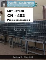 PEGION HOLE RACK X 2
