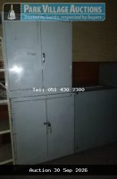 3 X HALF SIZE STEEL CABINET