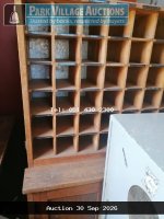 WOODEN PIGEON HOLE CABINET