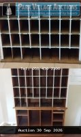 3 X WOODEN PIGEON HOLES CABINETS