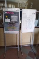 2 X POSTER DISPLAY STANDS
