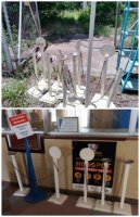 2 X SETS QUEUE POLES SYSTEMS