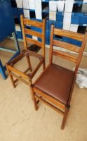 2 X WOODEN CHAIRS