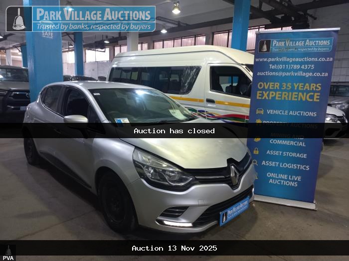 2019 RENAULT CLIO IV 900T AUTHENTIQUE 5DR 66KW (ODO : 119868)