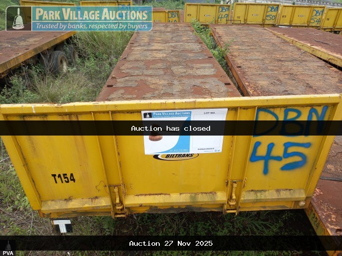 2012 SA TRUCK BODIES TRIDEM SEMI FLAT DECK TRAILER