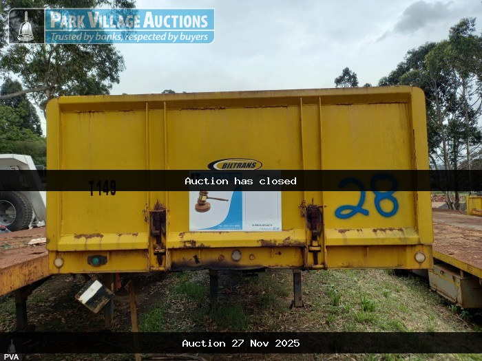 2012 SA TRUCK BODIES TRIDEM SEMI FLAT DECK TRAILER