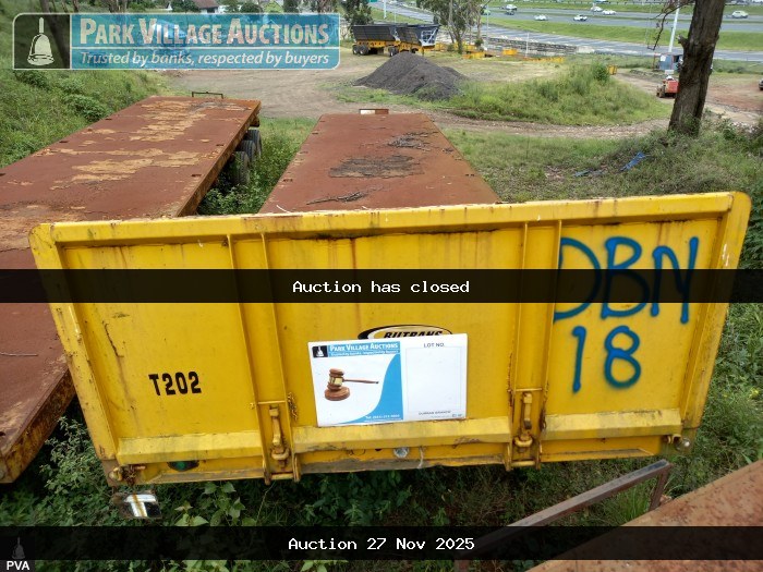 2015 SA TRUCK BODIES TRIDEM SEMI FLAT DECK TRAILER
