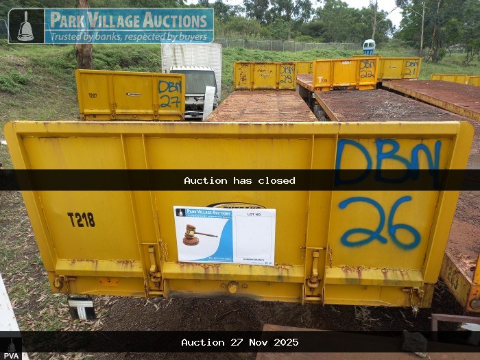 2016 SA TRUCK BODIES TRIDEM SEMI FLAT DECK TRAILER