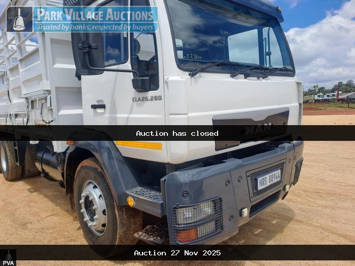2018 MAN CLA 26.280 CATTLE BODY DROP SIDE RIGID TRUCK