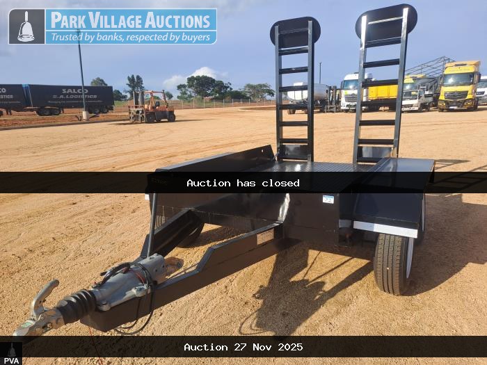 HOME BUILT DOUBLE AXLE SKIDSTEER TRAILER