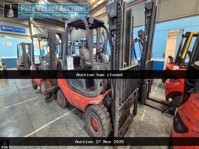 2011 LINDE 3 TON DIESEL FORKLIFT