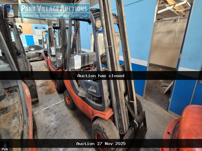 2014 LINDE 2.5 TON GAS FORKLIFT