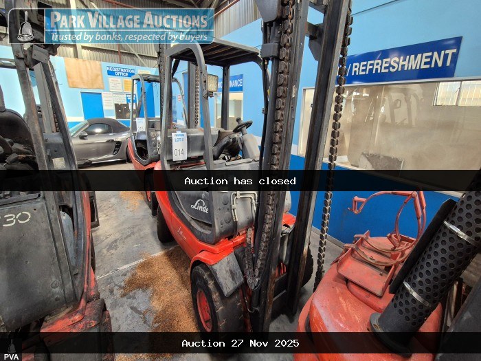 2015 LINDE 3.0 TON DIESEL FORKLIFT