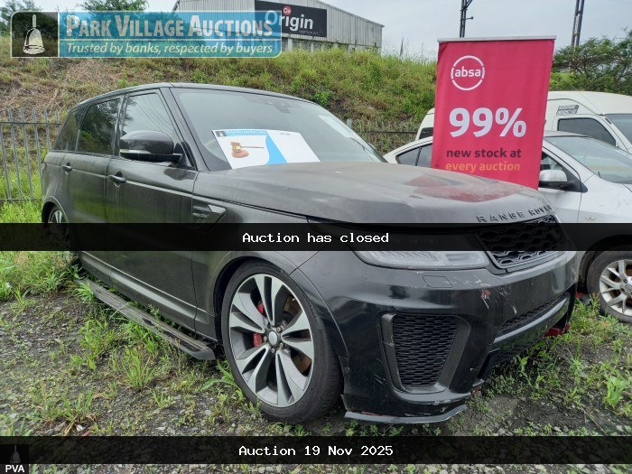 2019 LANDROVER RANGE ROVER SPORT 5.0 V8 SVR 423KW (ODO : 106085)
