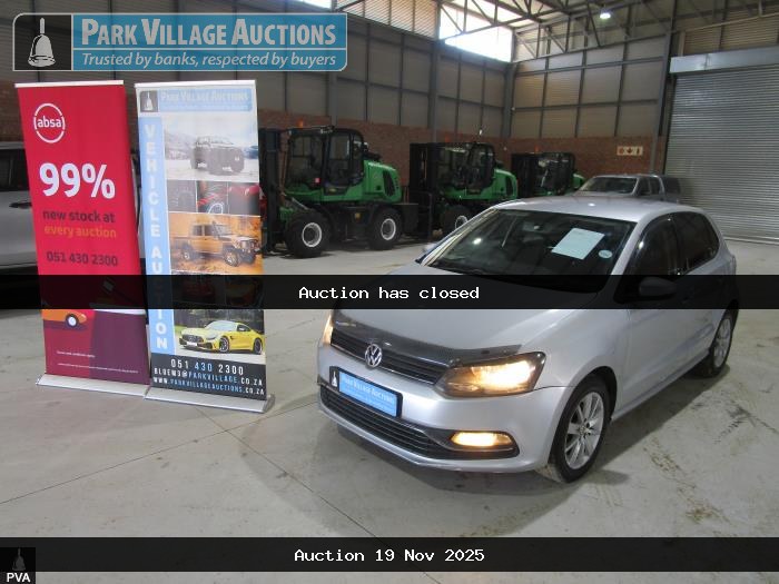 2015 VOLKSWAGEN POLO GP 1.2 TSI TRENDLINE 66KW (ODO : 186452)