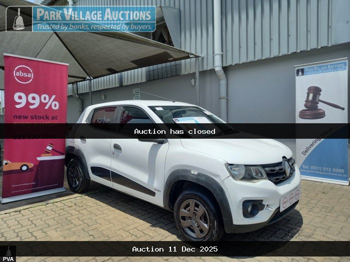 2019 RENAULT KWID 1.0 DYNAMIQUE ZEN 5DR (ODO : NIL)