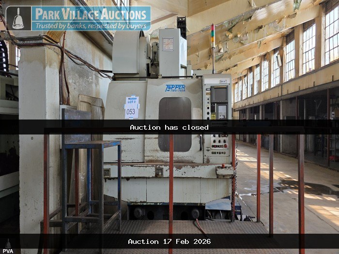 2002 TOPPER TMV-760A VERTICAL MACHINING CENTRE SN 11012