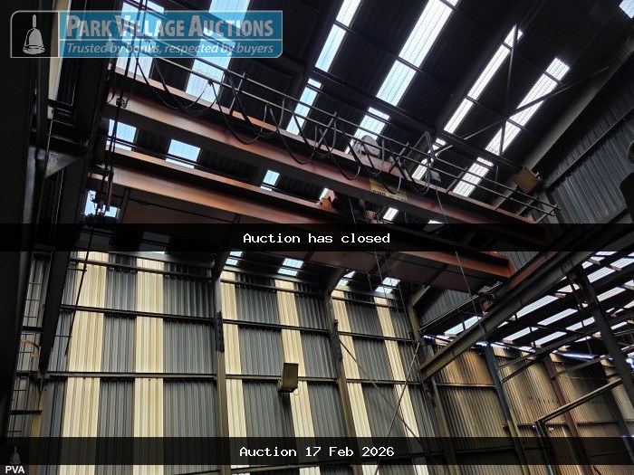 1 X DATONA 15 TON DOUBLE GIRDER OVERHEAD CRANE APPROXIMATELY 9M SPAN - SN 0152