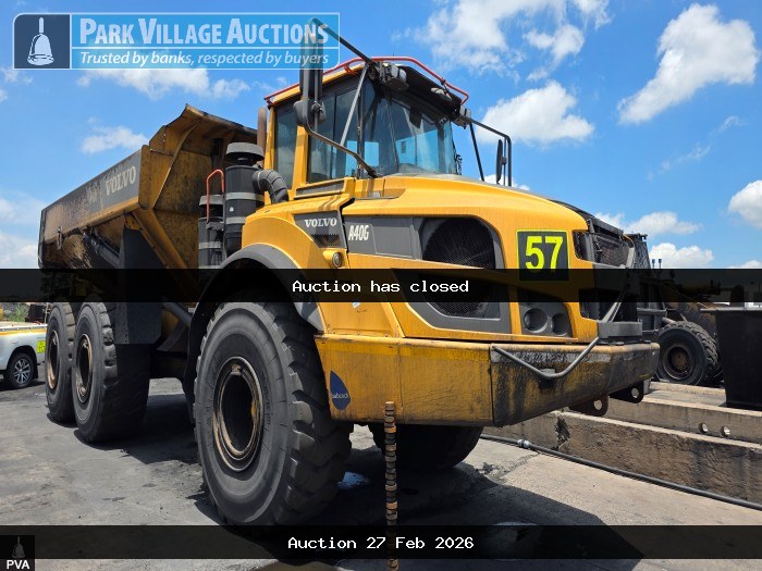 2017 VOLVO A40G DUMP TRUCK - SN 323089 - 25488 HOURS