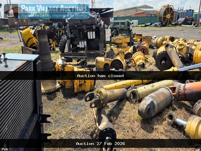 LOT ASSORTED STEEL SCRAP AROUND DERMACATED AREA