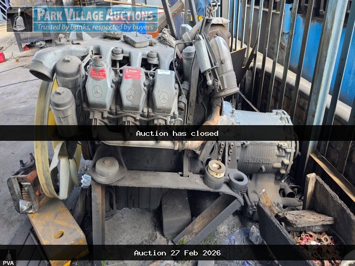 1 X MERCEDES BENZ V6 MOTOR WITH TRANSMISSION BOX