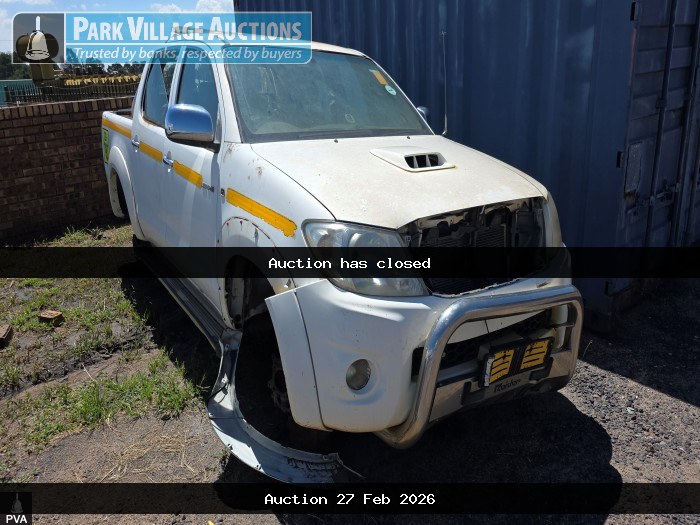 2011 TOYOTA HILUX 2.5 D-4D DOUBLE CAB LDV - REG FNR813MP, VIN AHTFZ29G709064028