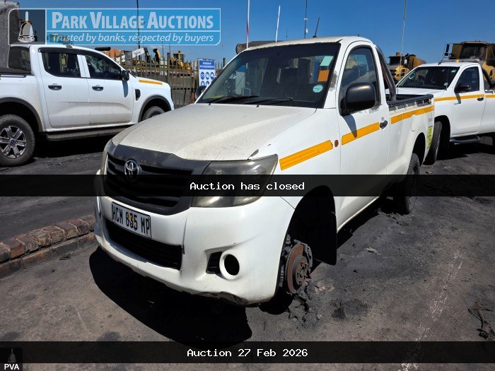 NO NATISTOYOTA HILUX 2.5 D-4D SINGLE CAB LDV - REG HCM835MP, VIN AHTCS12G307604935