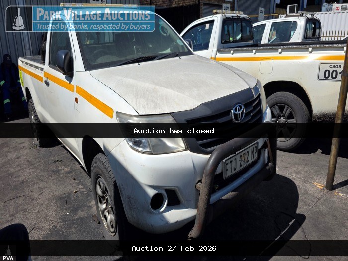 2012 TOYOTA HILUX 2.5 D-4D SINGLE CAB LDV - REG FTJ272MP, VIN AHTCR32G508016956