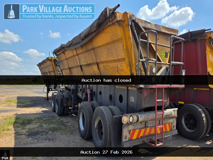 2014 AFRIT SIDE TIPPER LINK TRAILER - REG KYW124MP - KYW122MP - VIN ADV17674AE09T0443 - ADV17674AE10T0444