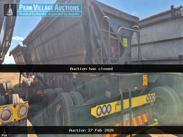 2012 AFRIT SIDE TIPPER LINK TRAILER REG FVF168MP - FVF166MP - VIN ADV16936AC01T0606 - ADV16936AC02J0607