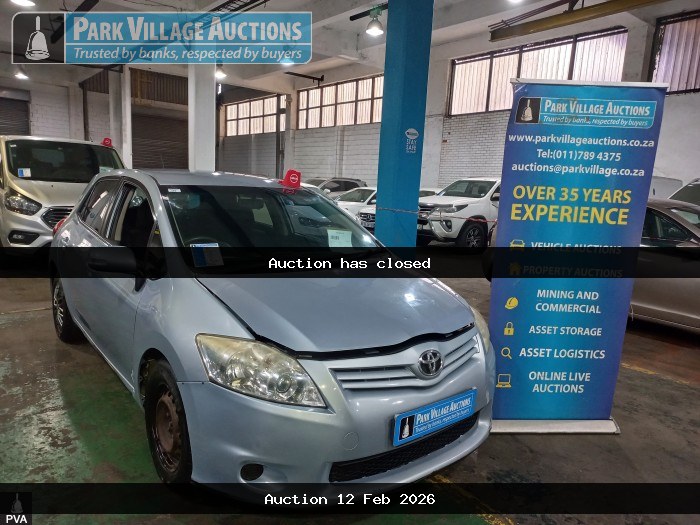 2012 TOYOTA AURIS 1.3 X (ODO : 278307)
