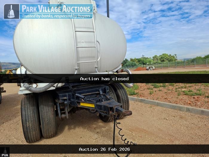 2011 TANK CLINIC TRI AXLE 23000L DRAWBAR TRAILER