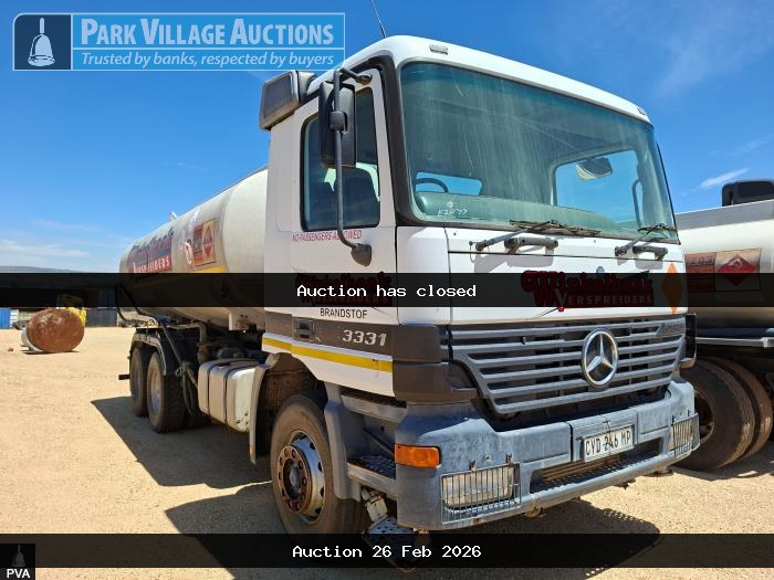 2004 MERCEDES BENZ ACTORS 3331 16000L TANKER RIGID TRUCK