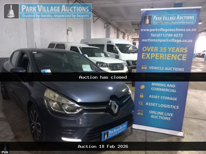 2017 RENAULT CLIO IV 900T AUTHENTIQUE 5DR 66KW (ODO : 172573)