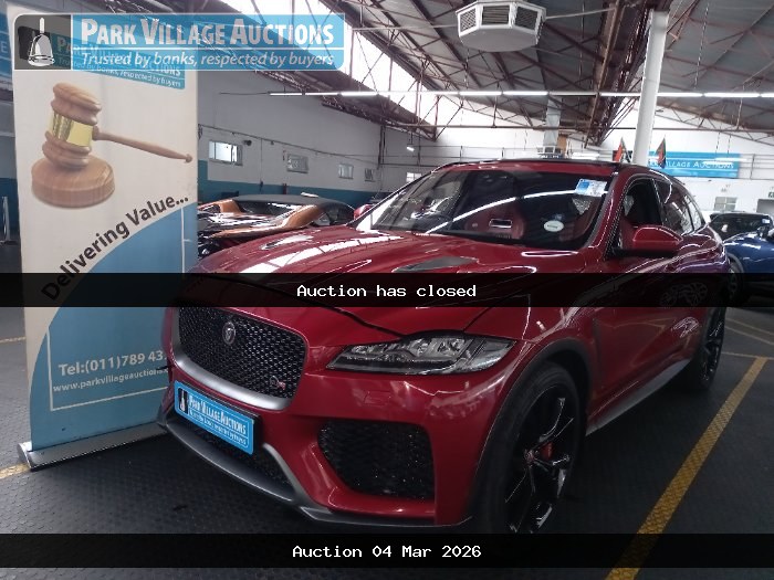 2019 JAGUAR F-PACE 5.0 V8 SVR (ODO : 55962)