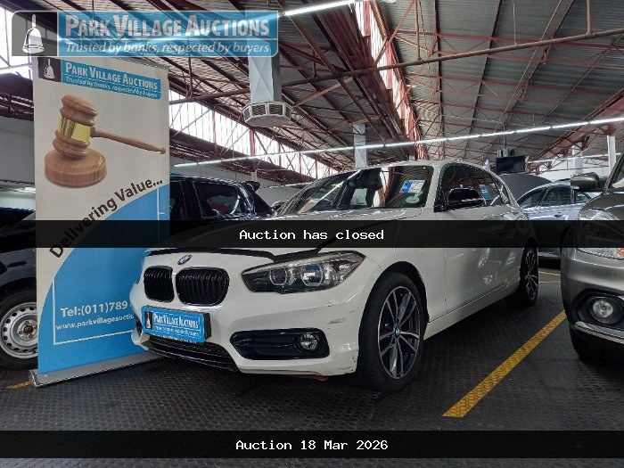 2019 BMW 118I SPORT LINE 5DR AT F20 (ODO : 86010)