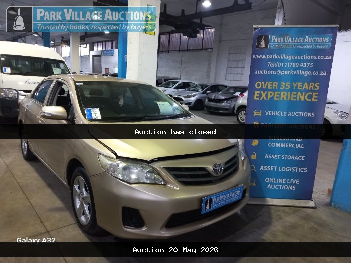 2014 TOYOTA COROLLA 1.3 PROFESSIONAL (ODO : 256162)