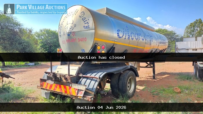2001 GRW ENGINEERING 23000LTR STAINLESS STEEL TANKER TRAILER
