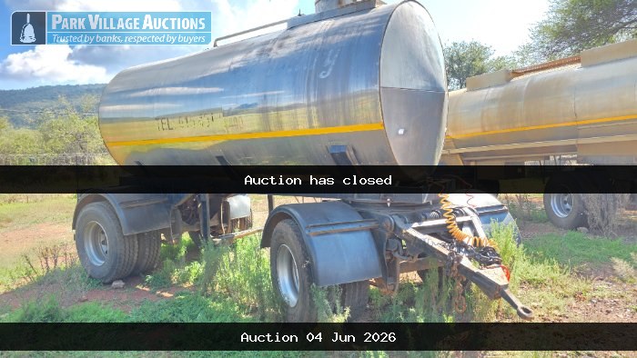 1996 HENRED FRUEHAUF 10000LTR TANKER TRAILER