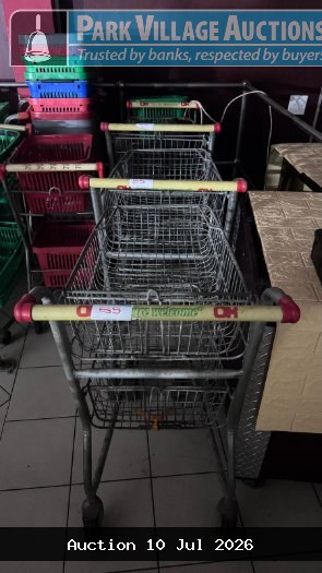 BIG DOUBLE BIN WIRE TROLLEYS