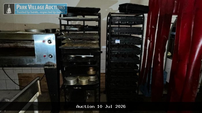 3 X BREAD OVEN TROLLEYS