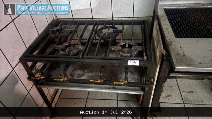 STEEL FRAME 4 BURNER GAS COOKER