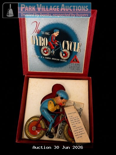 VINTAGE TRI-ANG GYRO CYCLE TOY IN ORIGINAL BOX