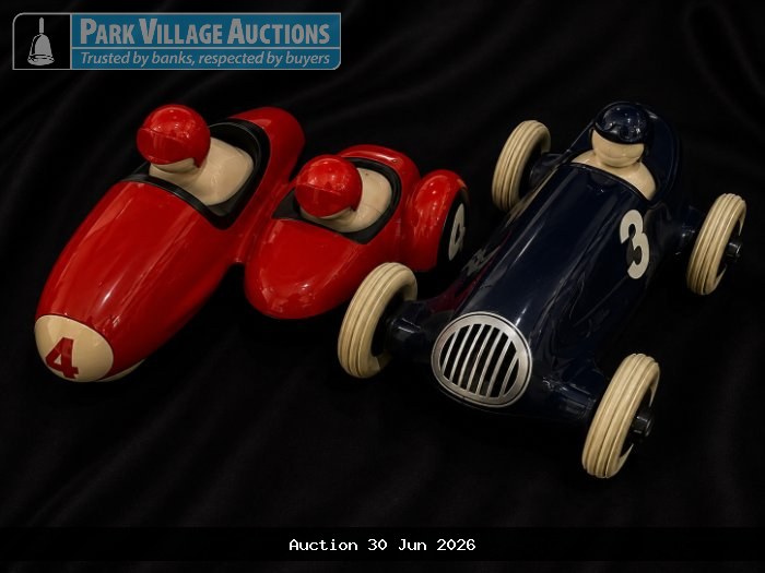 2 X PLAYFOREVER RED & BLUE CARS