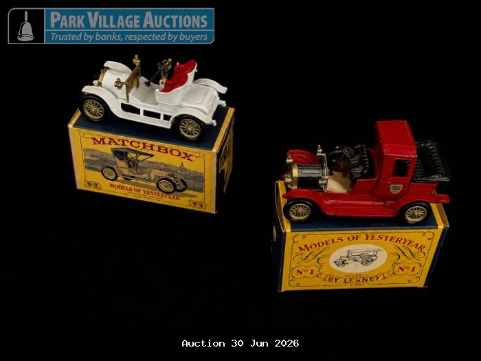 MATCHBOX MODELS OF YESTERYEAR VINTAGE CARS WITH ORIGINAL BOXES