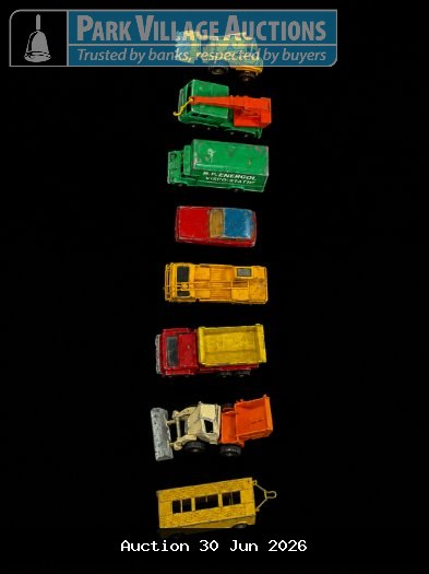 LESNEY & MATCHBOX ASSORTED VINTAGE TOY TRUCKS