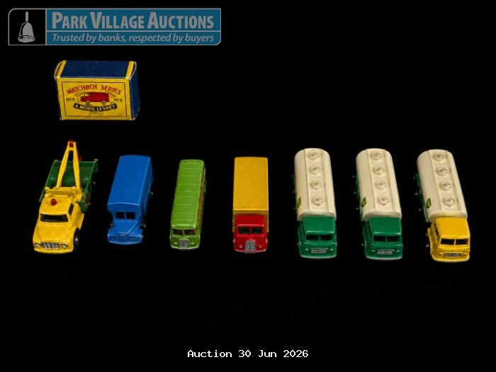 ASSORTED VINTAGE MATCHBOX TOY TRUCKS